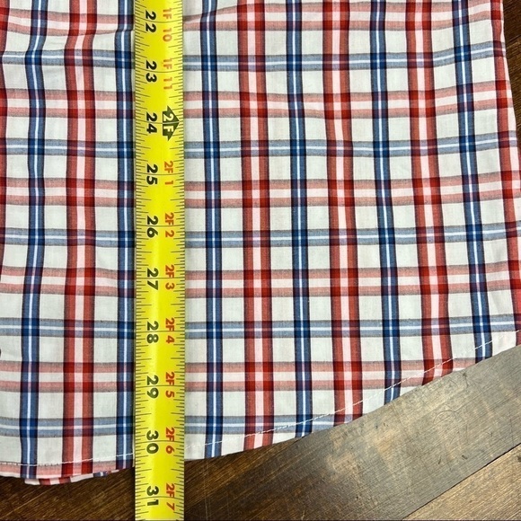 NWT Mens Galaxy by Harvic L Button Down Dress Shirt $58 Red White Blue Patriotic - Picture 4 of 8